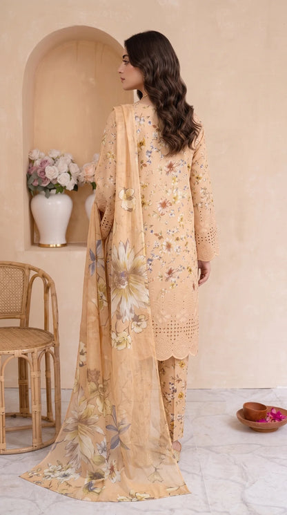 Unstitched Soft Peach
