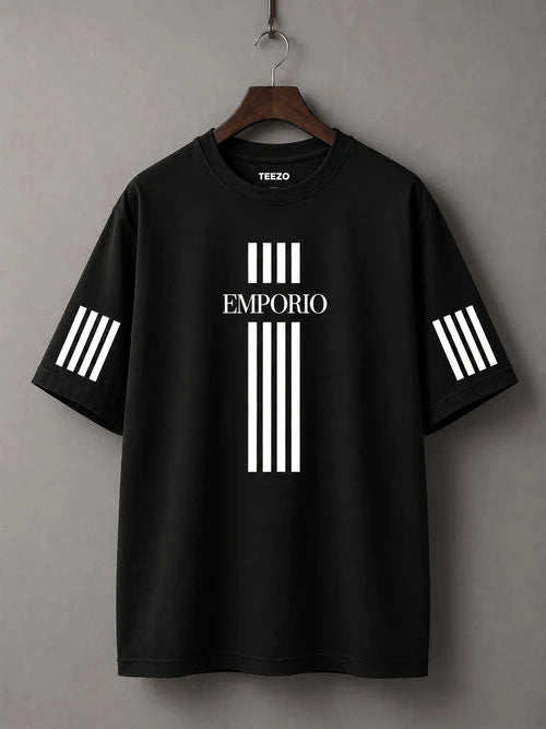 Emporio Stripe | 200 GSM Premium Oversized T-Shirt
