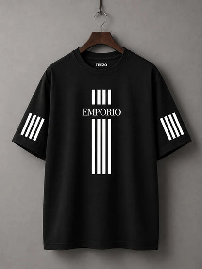 Emporio Stripe | 200 GSM Premium Oversized T-Shirt