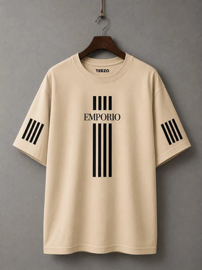 Emporio Stripe | 200 GSM Premium Oversized T-Shirt