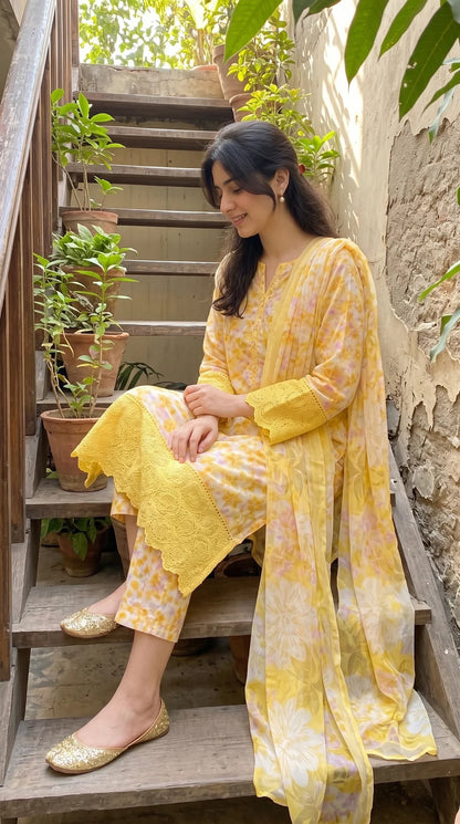 Unstitched Soft Lemon Yellow